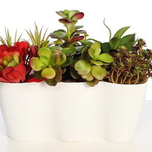 JARDINERA SUCULENTAS ARTIFICIAL 32CM