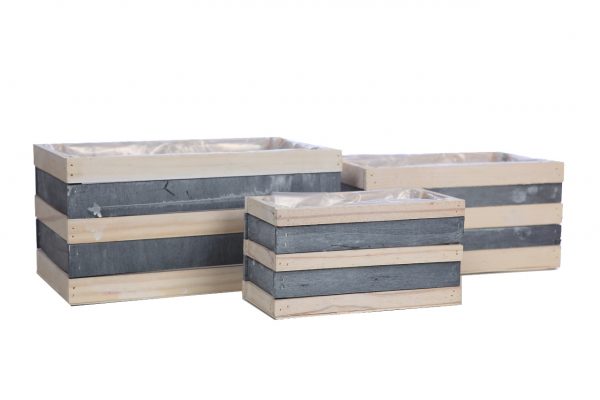 JARDINERA MADERA SET X3 15CM - Imagen 1