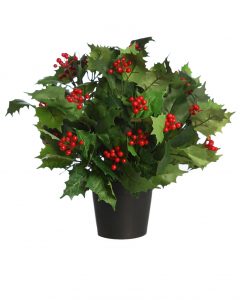 ACEBO ARTIFICIAL CON MACETA 35CM