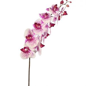 Flor Artificial Vara Orquidea Phalaenopsis 110cm