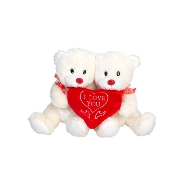 PELUCHE PAREJA DE OSOS LOVE 30CM - Imagen 1