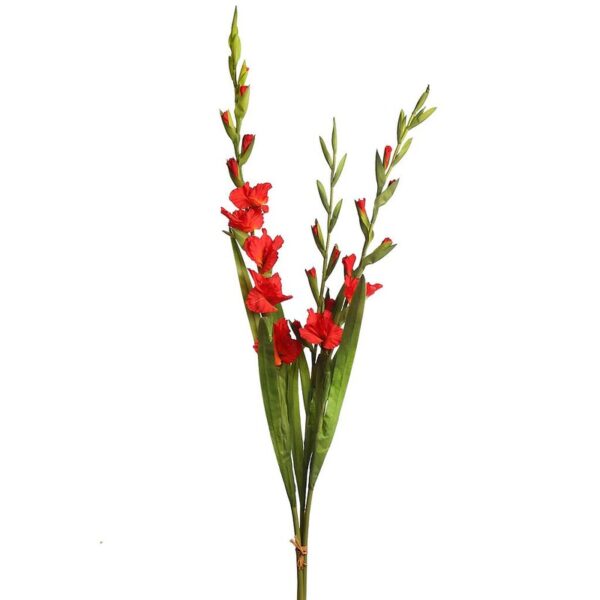 111795-150_0 MAZO GLADIOLOS ARTIFICIALES ROJO 115CM - Imagen 1