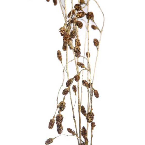 RAMA COLGANTE PIÑAS DORADAS 140CM - Imagen 2