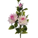 VARA DE ROSAS X 3 ARTIFICIAL 85CM - Imagen 2