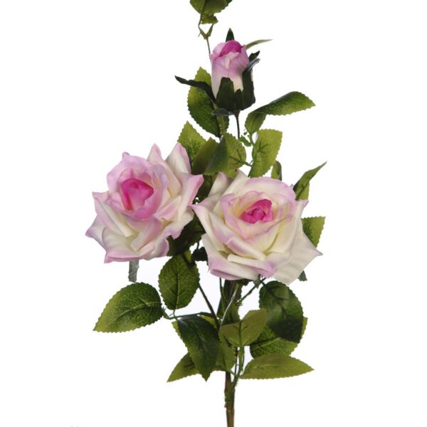 VARA DE ROSAS X 3 ARTIFICIAL 85CM - Imagen 2