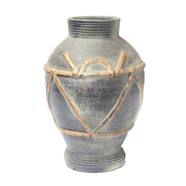 JARRON VERDE ORO 25CM - Imagen 1