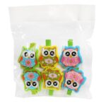 PINZA BUHO BOLSA SURTIDA 6UD