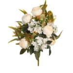 RAMO PEONIAS Y HORTENSIAS ARTIFICIAL 50CM