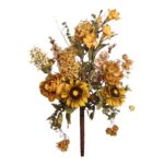 RAMO DE ROSAS Y GIRASOL OTOÑAL 60CM - Imagen 3