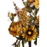 RAMO DE ROSAS Y GIRASOL OTOÑAL 60CM - Imagen 4