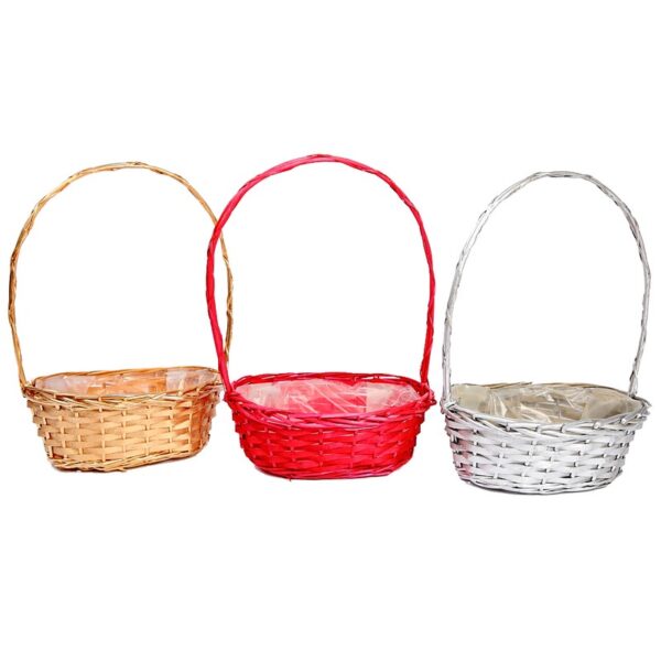 CESTA MEDIANA 35X25CM ALT 14CM ALT TOTAL 52CM - Imagen 3