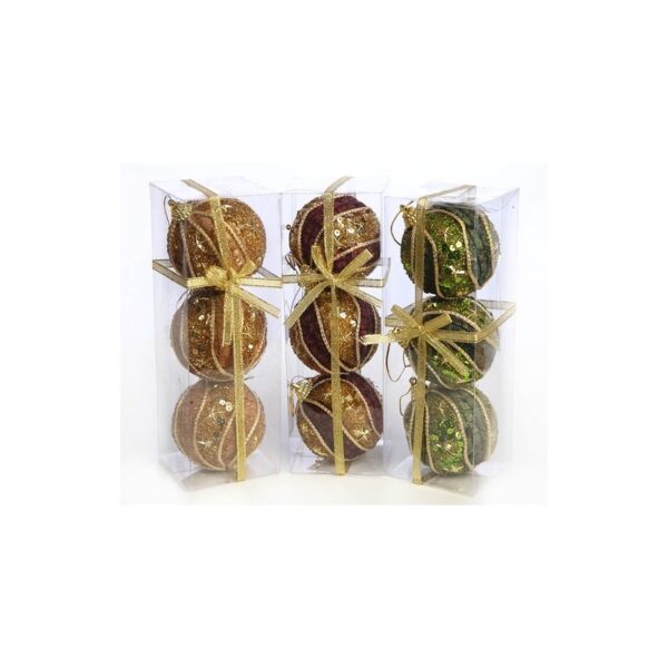 BOLAS NAVIDAD SET X3 - Imagen 1