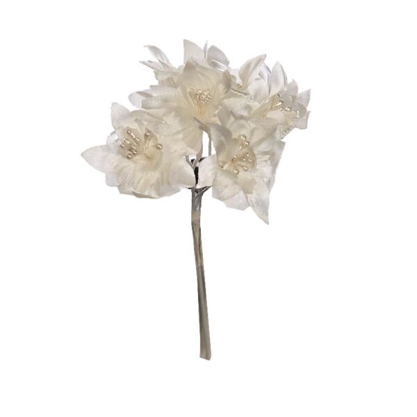 FLOR COMUNIÓN MINI PERLADA 12UD - Imagen 2