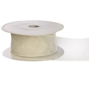 CINTA ORGANZA ALAMBRADA 40MM X 10M