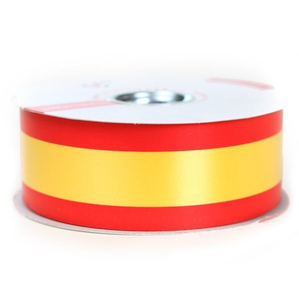 ROLLO CINTA BANDERA DE ESPAÑA 50MM X 100M - Imagen 1