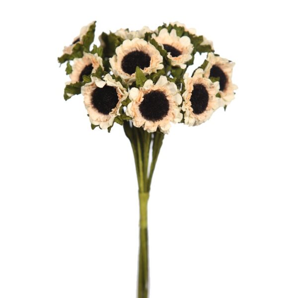 RAMILLETE MARGARITAS DE PAPEL X12, 30CM - Imagen 2