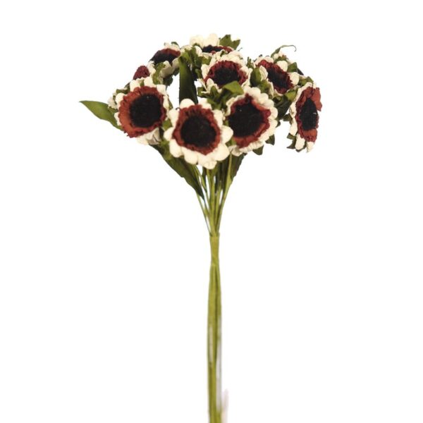 RAMILLETE MARGARITAS DE PAPEL X12, 30CM - Imagen 4