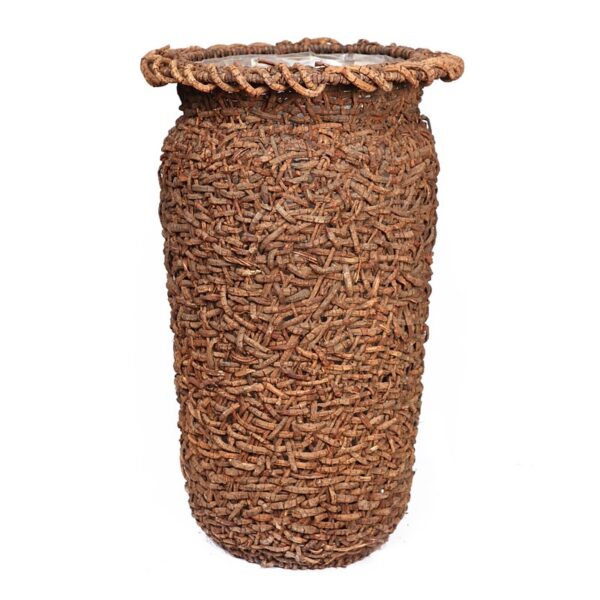 49499G_0 MACETERO DE RATTAN TRENZADO ALT 70 CM Ø 46 CM - Imagen 1