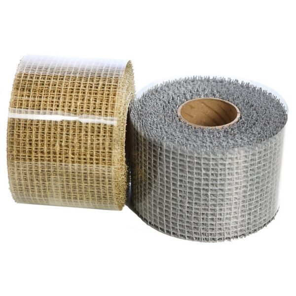 CINTA YUTE RIGIDO METALIZADO 7 CM - Imagen 1