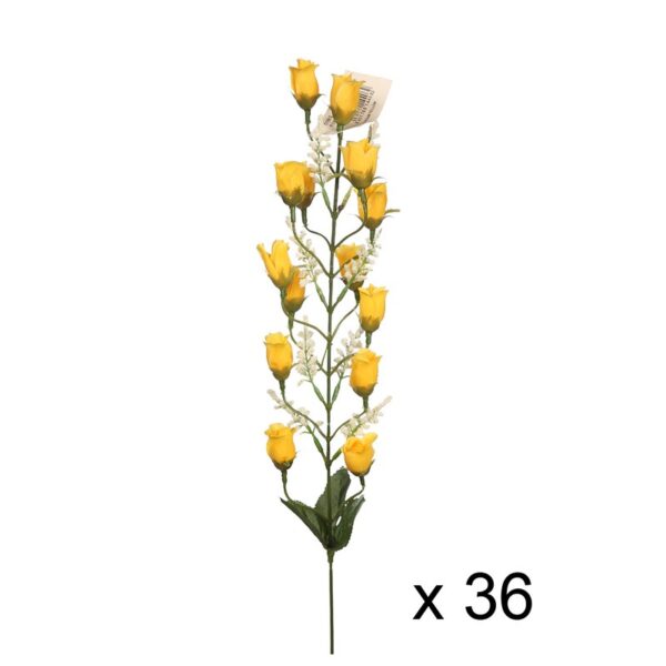 CAJA 36PCS VARA ROSITA ARTIFICIAL 60CM - Imagen 1