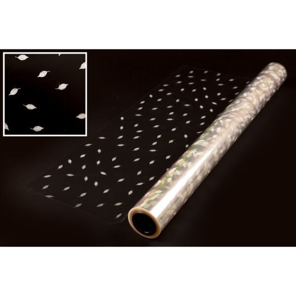 5777.03_0 BOBINA CELOFAN HOJITAS 70CM X 50M - Imagen 1