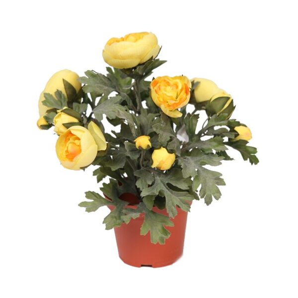 PLANTA DE RANUNCULOS ARTIFICIAL EN MACETA 30CM - Imagen 1