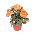 PLANTA DE RANUNCULOS ARTIFICIAL EN MACETA 30CM - Imagen 2