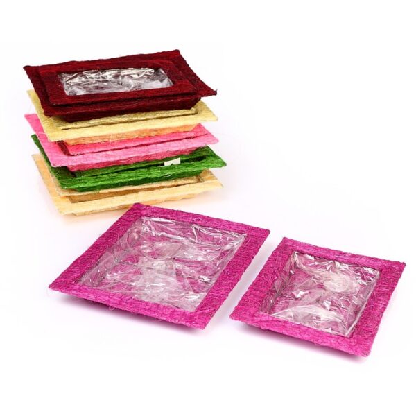 SET 2 PLATOS RECTANGULAR SISAL - Imagen 1