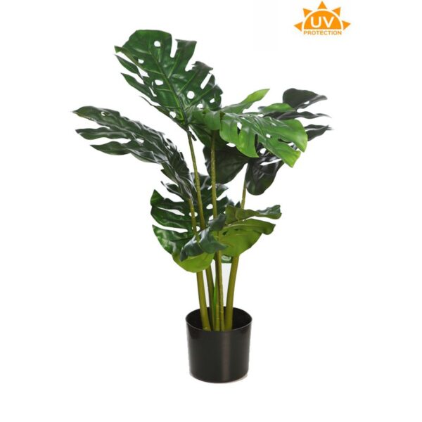 PLANTA MONSTERA ARTIFICIAL EN MACETA 78CM - Imagen 1