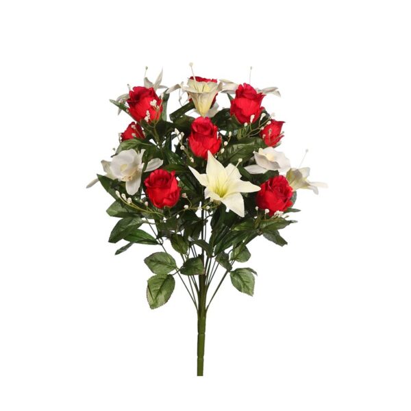 RAMO ROSAS Y LILYS ARTIFICIAL - Imagen 2
