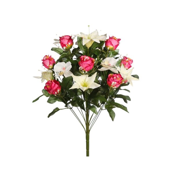 RAMO ROSAS Y LILYS ARTIFICIAL - Imagen 4
