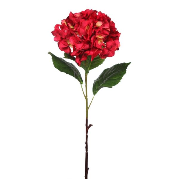 VARA HORTENSIA ARTIFICIAL ALT 80CM Ø FLOR 20CM - Imagen 1