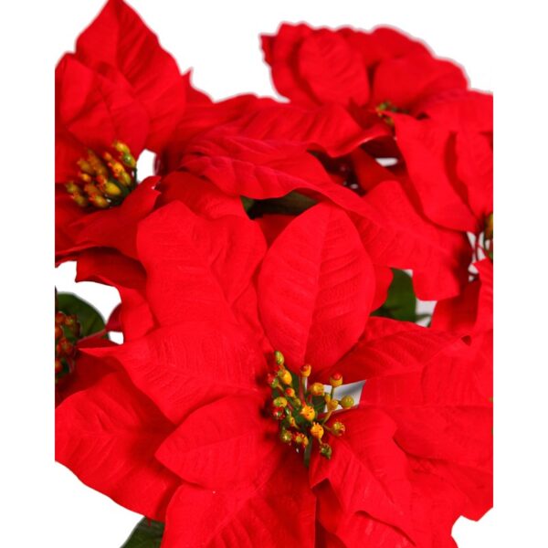 MACETA DE POINSETTIA ARTIFICIAL 48CM - Imagen 4