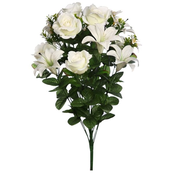 AD0592.02_0 RAMO ROSAS Y LILYS ARTIFICIAL 60 CM - Imagen 1