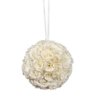 BOLA DE ROSAS CON CINTA 25CM