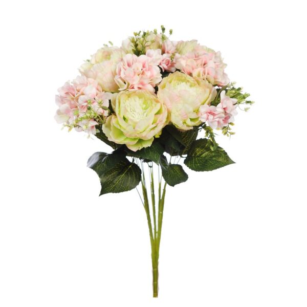BOUQUET DE PEONIA Y HORTENSIA 60CM - Imagen 5