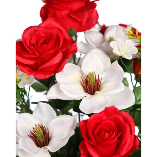 RAMO DE MAGNOLIAS Y ROSAS ARTIFICIAL 60CM - Imagen 4