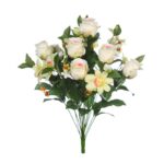 RAMO ROSAS Y ORQUIDEAS ARTIFICIAL 50CM - Imagen 9