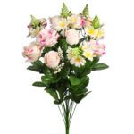 BOUQUET ROSAS LILYS Y CAPULLOS 57CM - Imagen 5