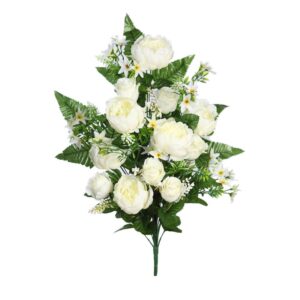 RAMO PEONIAS DE UNA CARA 60CM