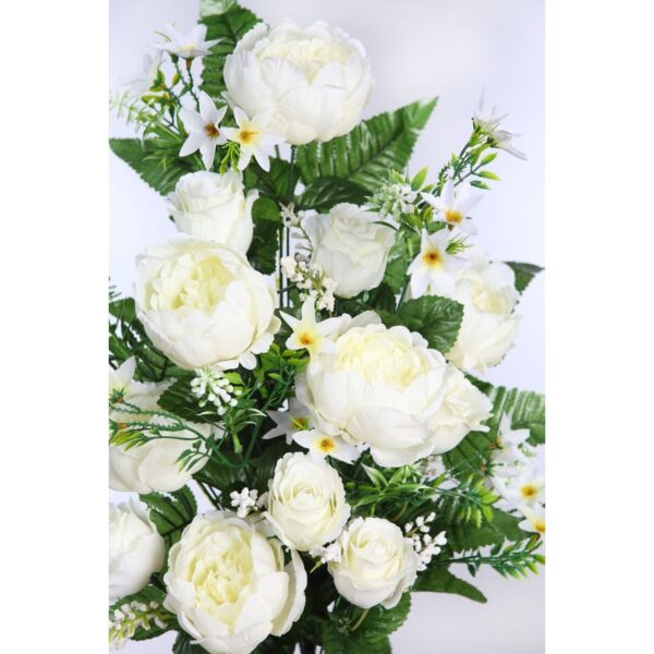 RAMO PEONIAS DE UNA CARA 60CM - Imagen 2