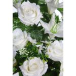 BOUQUET ROSAS Y LILYS ARTIFICIAL 62CM - Imagen 2