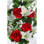 BOUQUET ROSAS Y LILYS ARTIFICIAL 62CM - Imagen 4
