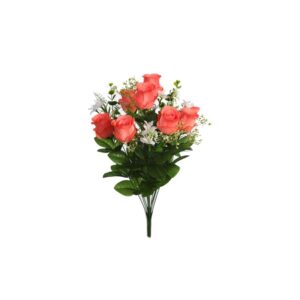 RAMO ROSAS Y LILYS ARTIFICIAL 58CM