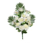 BOUQUET CLAVEL Y ASTROMELIAS ARTIFICIAL 55CM