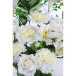 BOUQUET CLAVEL Y ASTROMELIAS ARTIFICIAL 55CM - Imagen 2