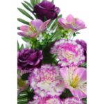 BOUQUET CLAVEL Y ASTROMELIAS ARTIFICIAL 55CM - Imagen 8