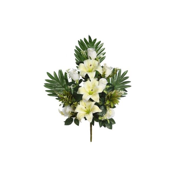 RAMO LILYS Y ROSAS ARTIFICIAL 62CM - Imagen 1