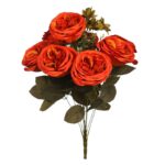 BOUQUET DE ROSA ARTIFICIAL 46CM - Imagen 7