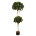 ARBOL DE LAUREL ARTIFICIAL DOBLE BOLA ALT 160CM